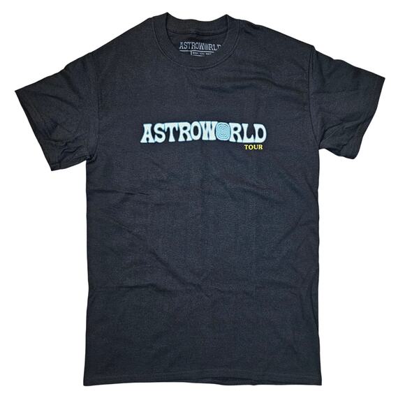 Travis Scott Astroworld Tour Concert T Shirt Size S Black NEW Wish You Were Here - Picture 1 of 5